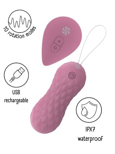 Lola Games - Ovulo Vibrante Rotante Dea - Rosa