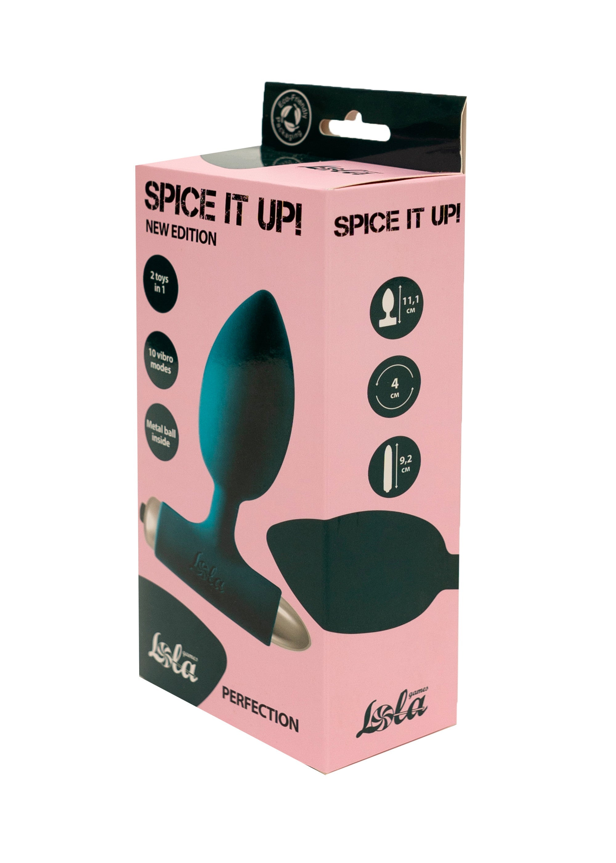 Lola Games - Plug Anale Vibrante con Pallina in Metallo Perfection - Blu
