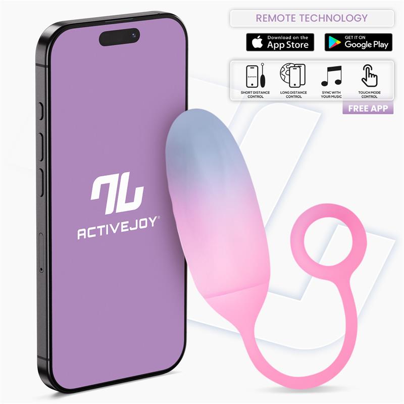 Into You - Ovetto Vibrante + APP - Blu e Rosa
