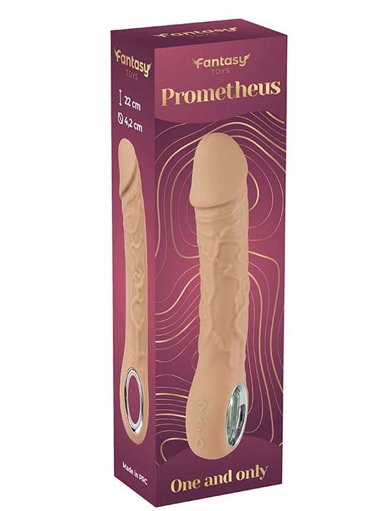 Fantasy Toys - Vibratore Punto G Realistico Riscaldabile - Color Carne - Prometheus