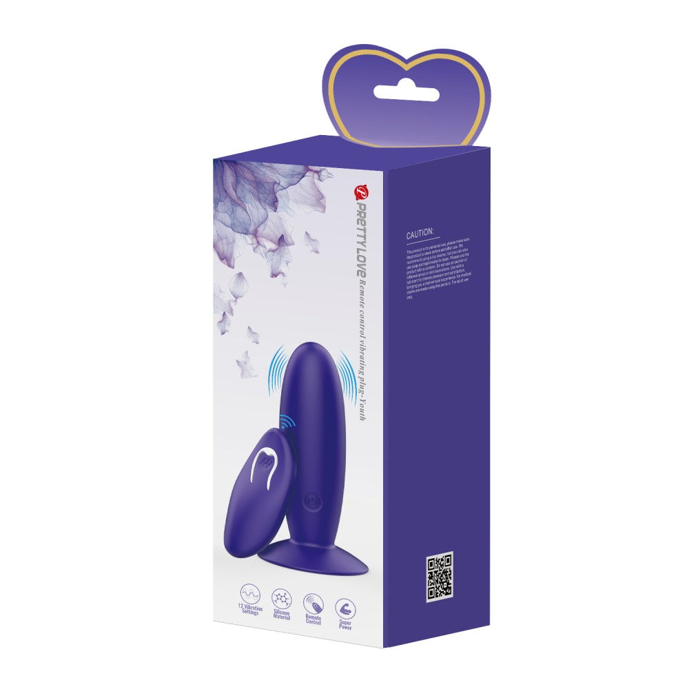 Plug vibrante Pretty Love con telecomando - Per ragazzi