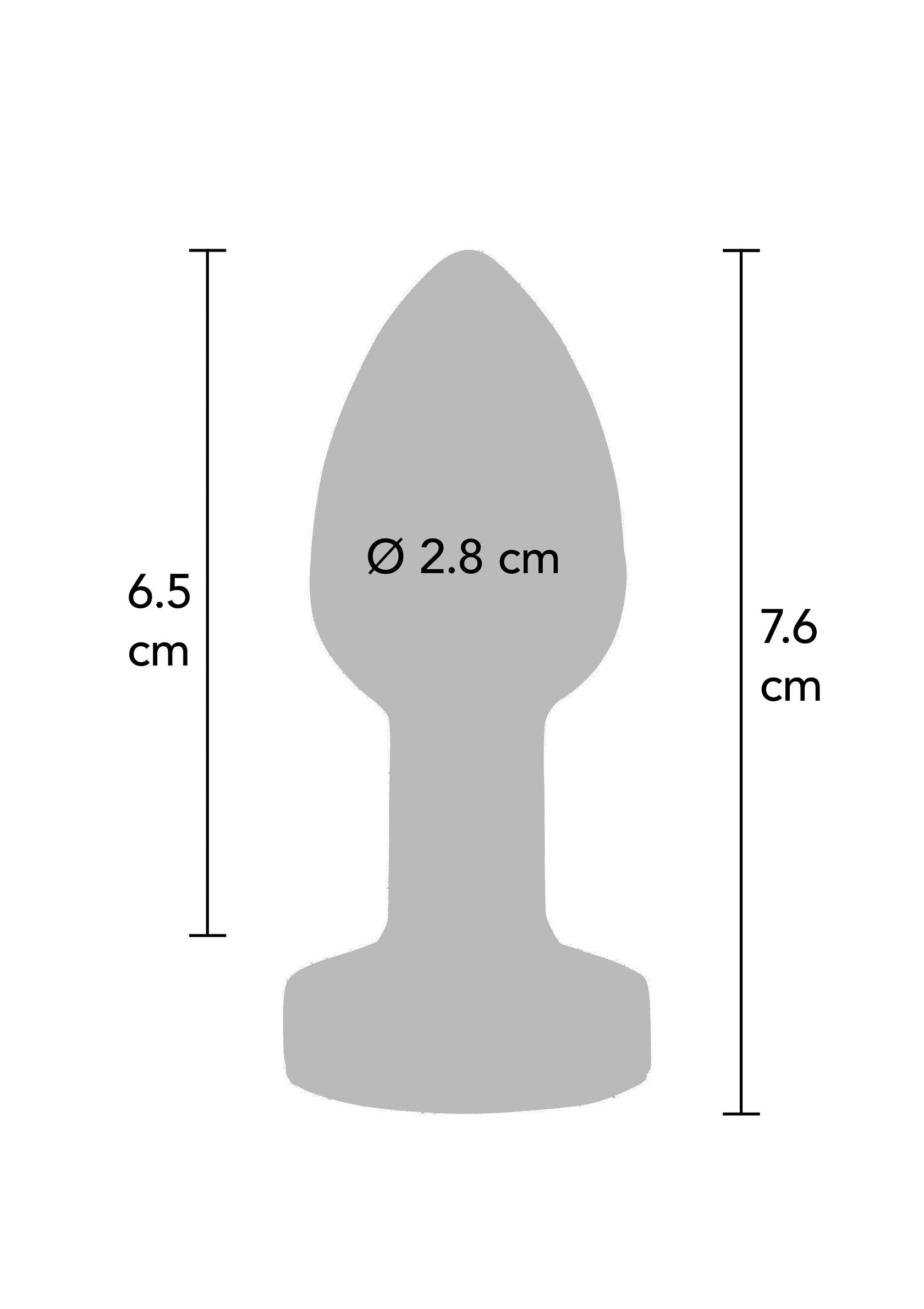 Il piccolo plug vibrante Glider argento