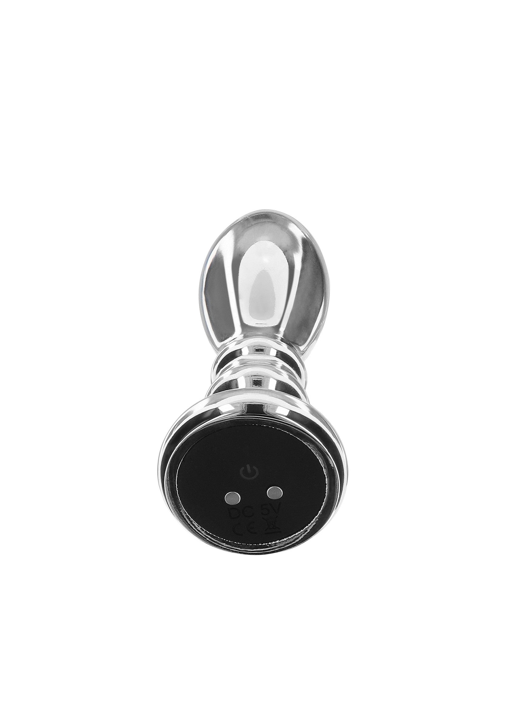 Il vibratore Slider Vibrating Plug Medium argento